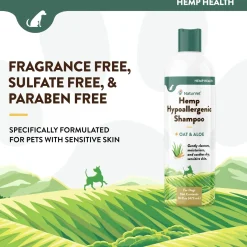 Hemp Hypoallergenic Shampoo for Dogs - Oat & Aloe