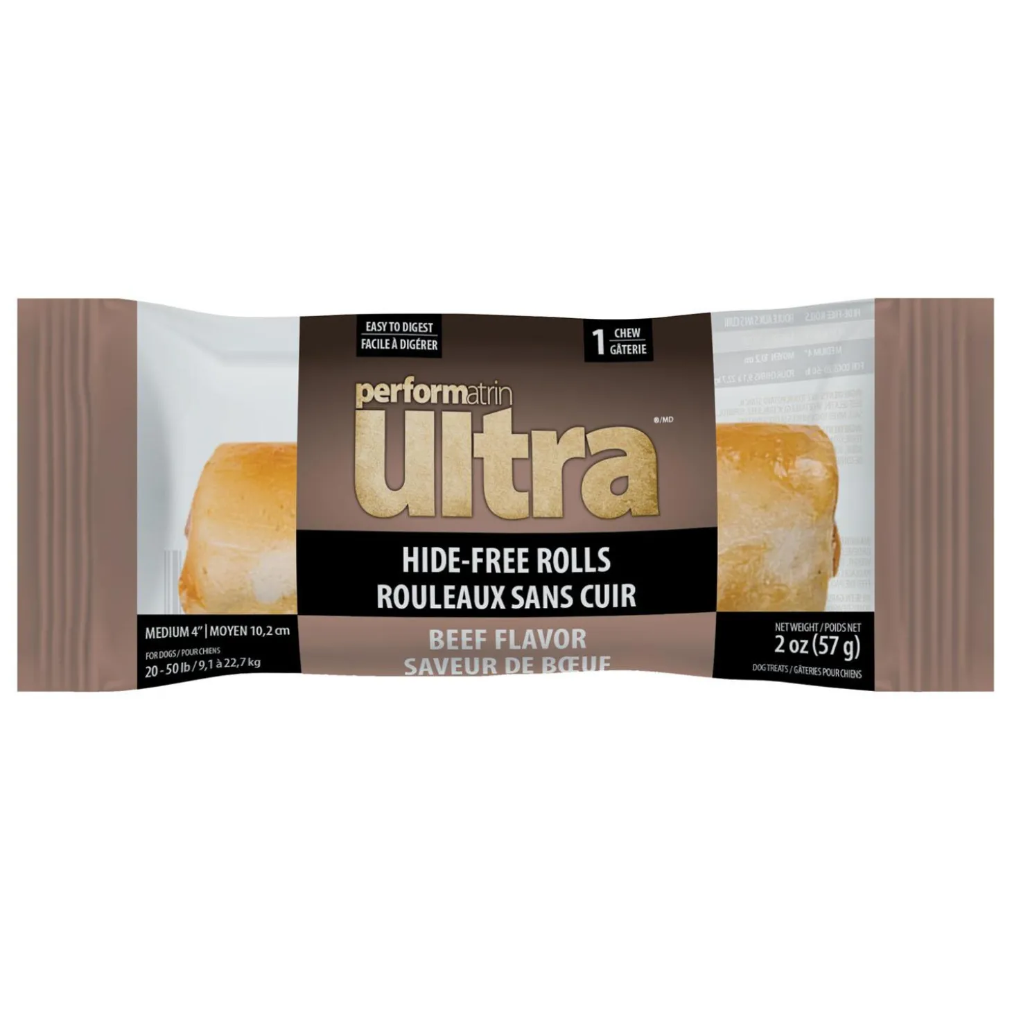 Hide-Free Rollz Beef Recipe Dog Treat