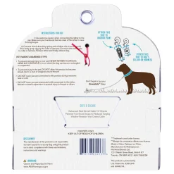Large Dog Red Cable Tie-Out with Shock Absorbing Spring