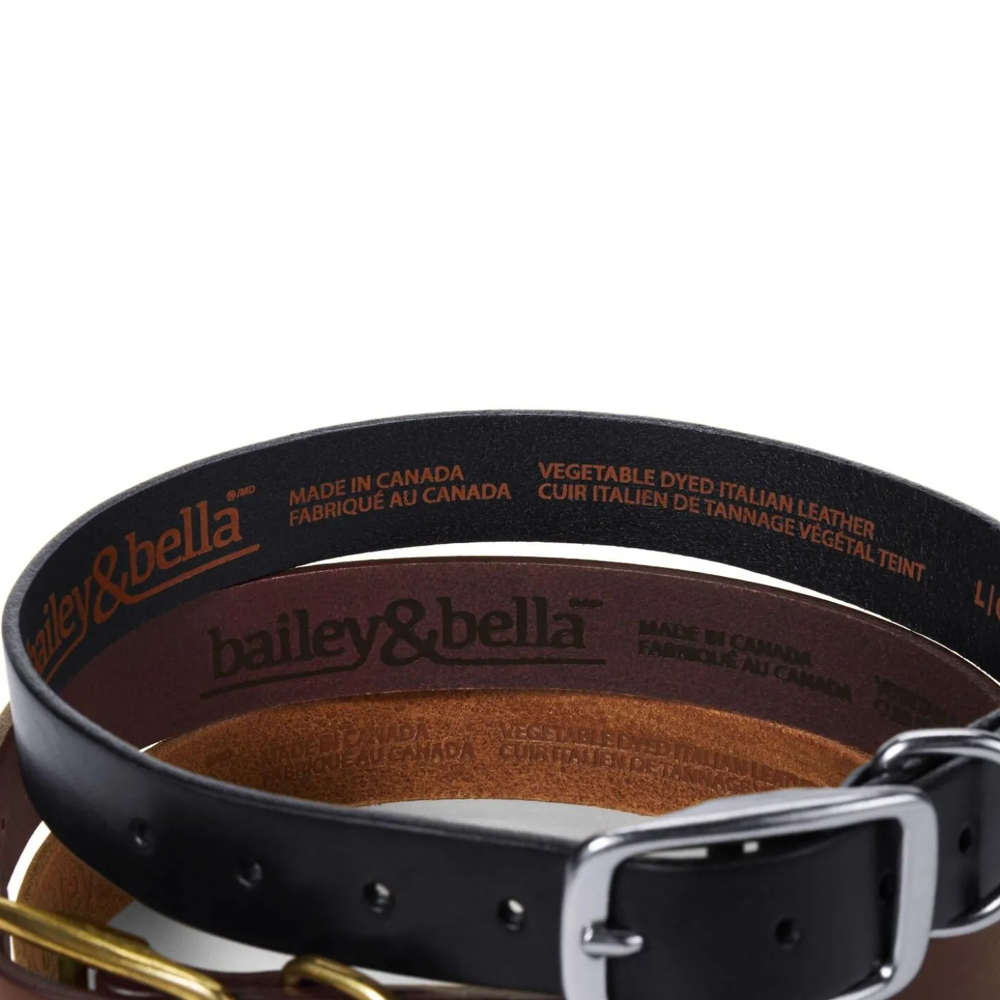 Leather Cognac Dog Collar
