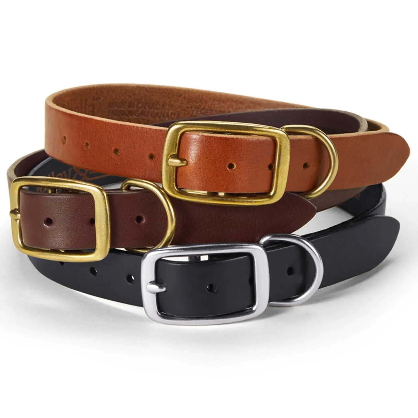 Leather Dark Brown Dog Collar