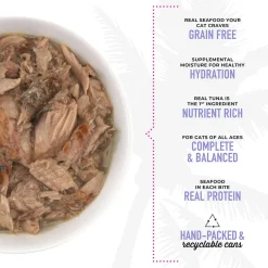 Luau Ahi Tuna & Mackerel Recipe in Chicken Consomme Cat Food