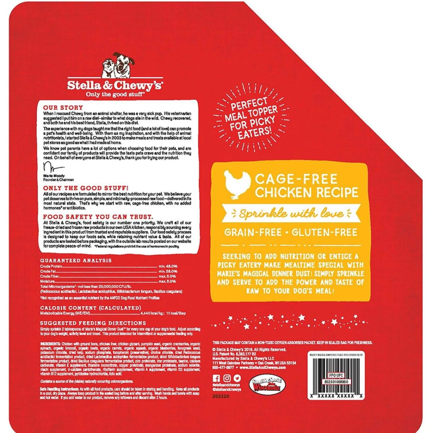 Marie's Magical Dinner Dust Cage-Free Chicken Dog Food Topper