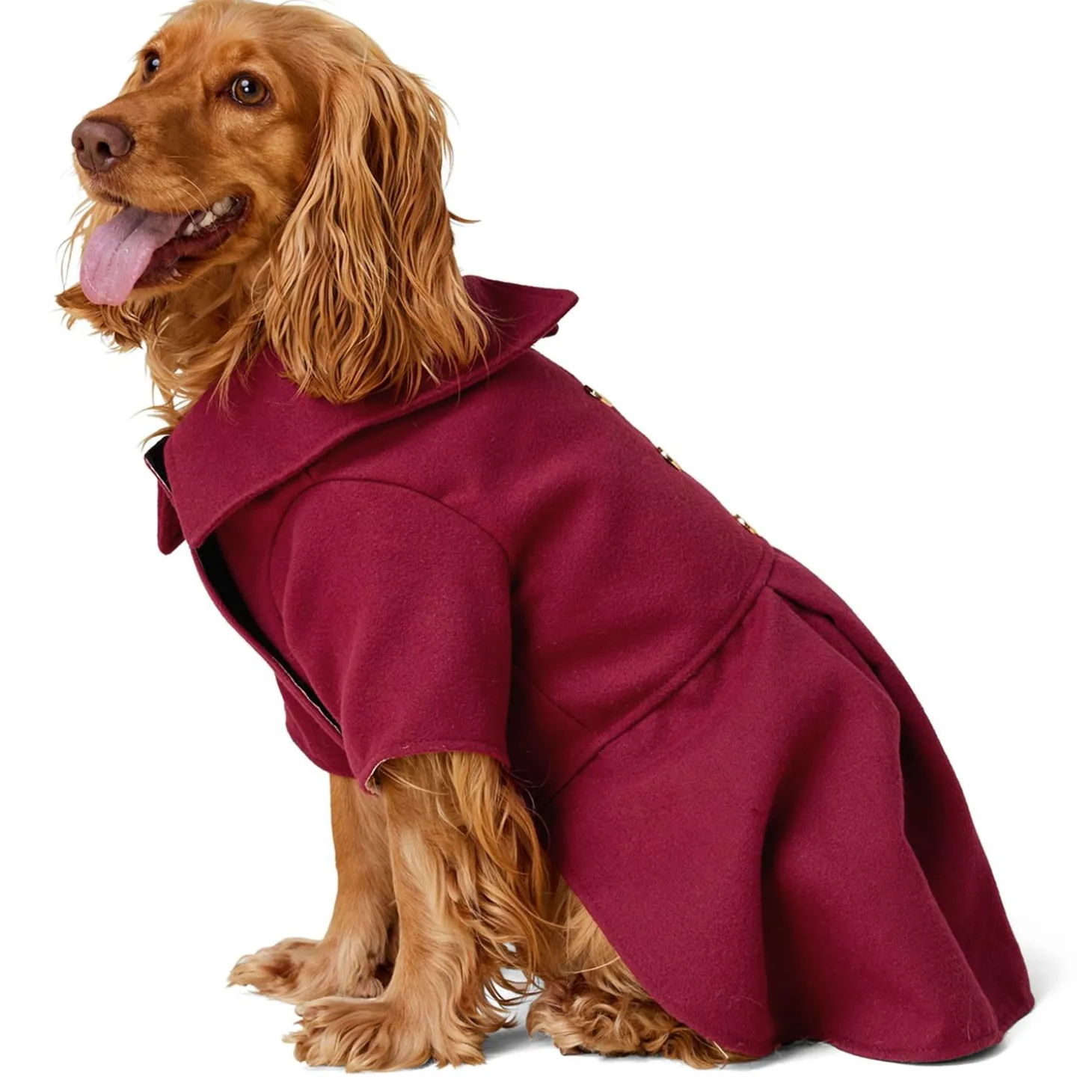 Maroon Peacoat
