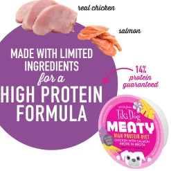 Meaty Chicken with Salmon Recipe in Broth Dog Food