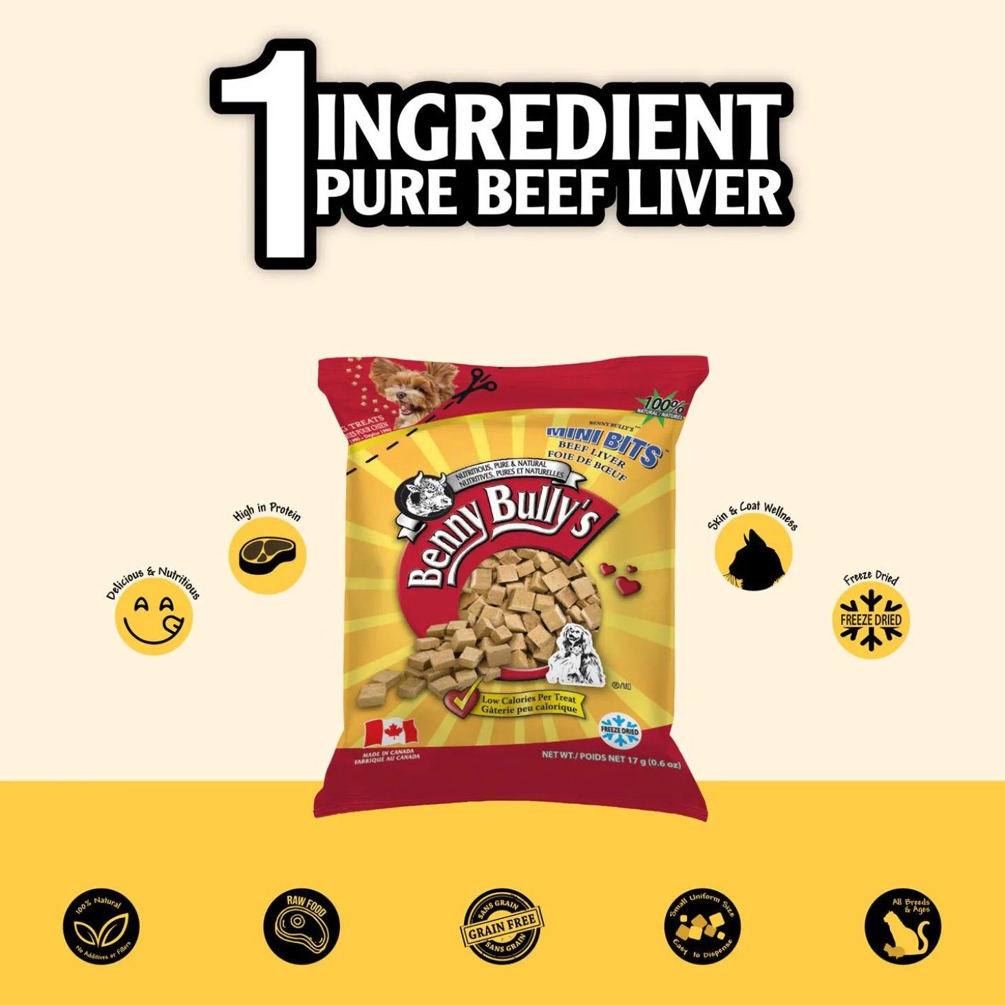 Mini Bits Beef Liver Dog Treats
