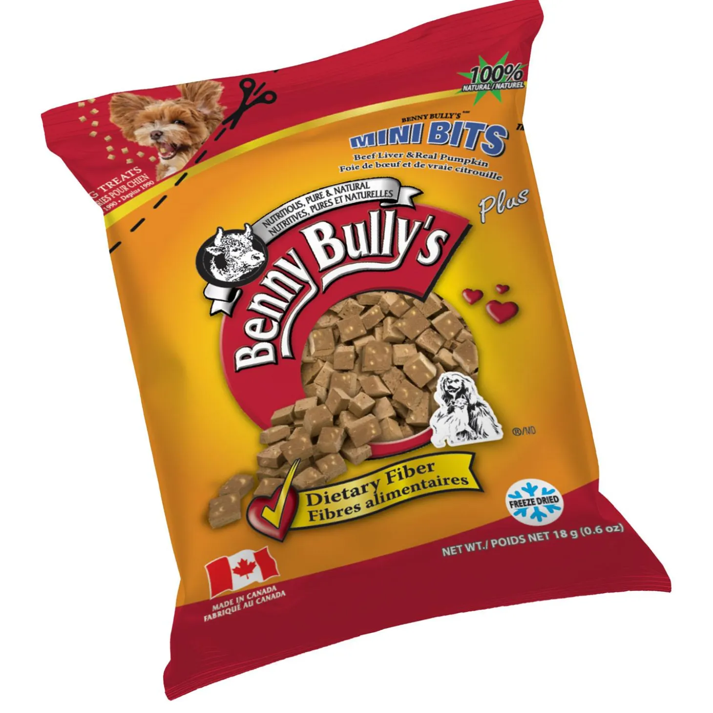 Mini Bits Beef Liver Plus Real Pumpkin Dog Treats