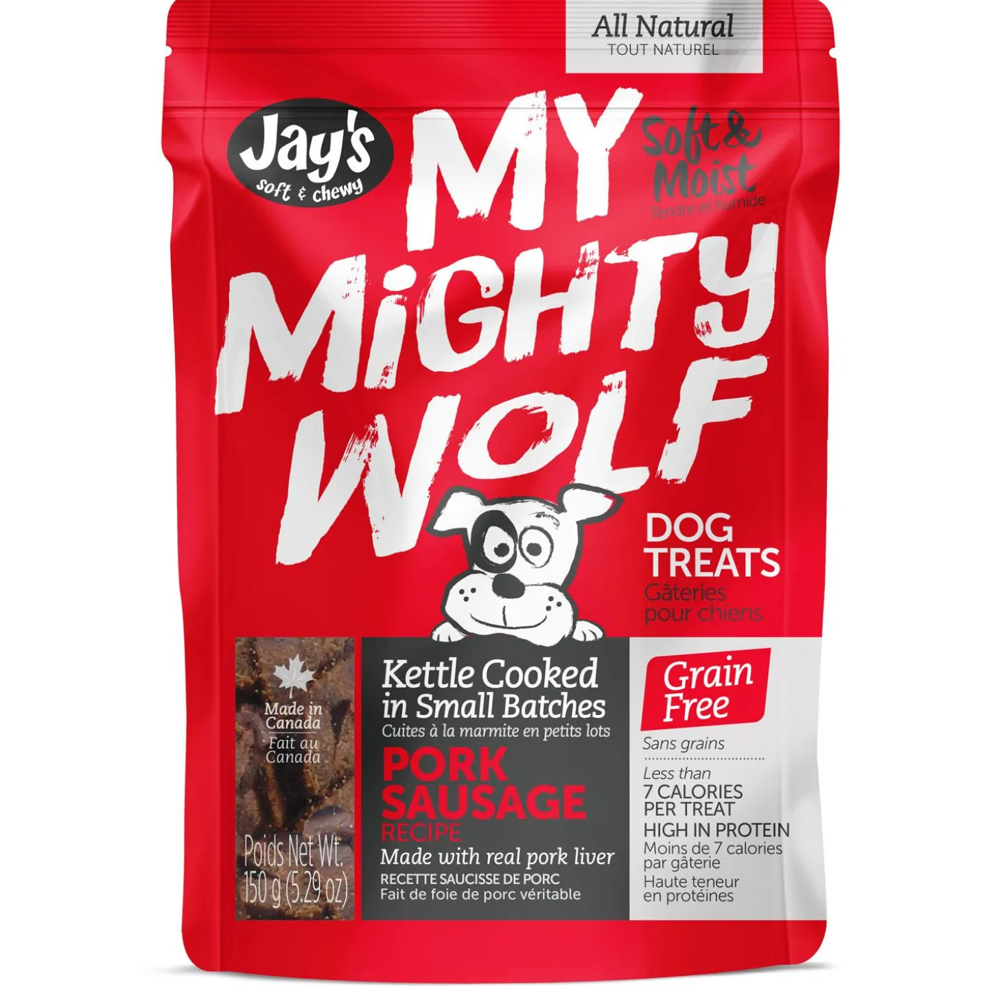 My Mighty Wolf Pork Sausage Recipe Dog Treats