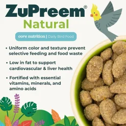 Natural with Added Vitamins, Minerals, Amino Acids Medium Bird Food