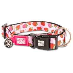 Neoprene SMART ID Strawberry Dog Collar