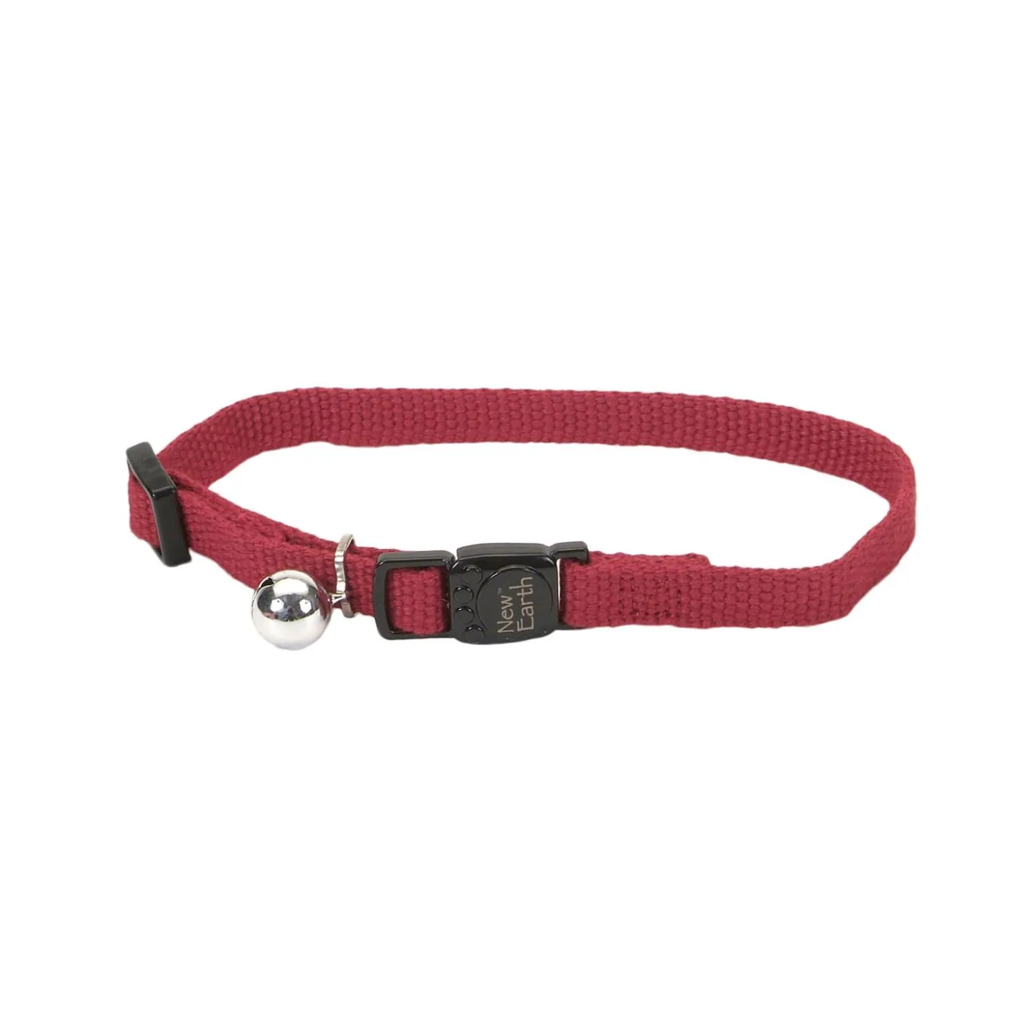 New Earth Soy Cranberry Red Adjustable Cat Collar