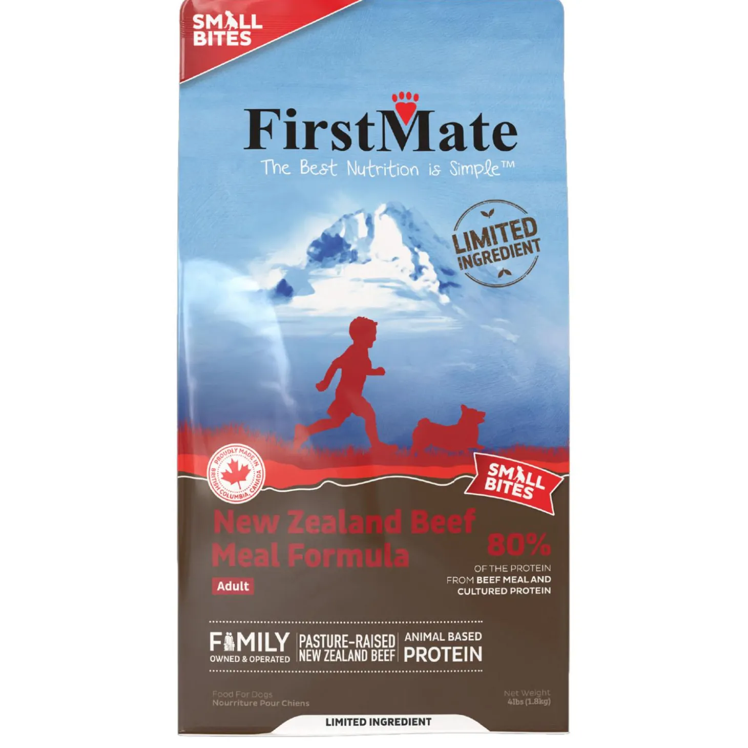 New Zealand Beef Meal Formula Small Bites Adult Dog Food