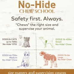 No-Hide Grass-Fed Venison Stix Natural Rawhide Alternative Dog & Cat Chew