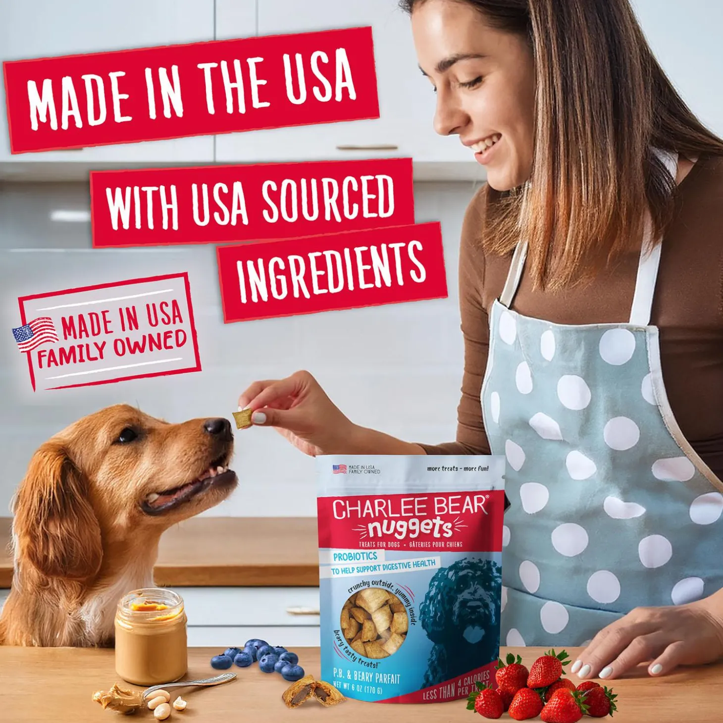 Nuggets P.B. & Beary Parfait Dog Treats