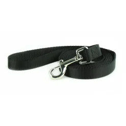 Nylon 5/8in Black Dog Leash