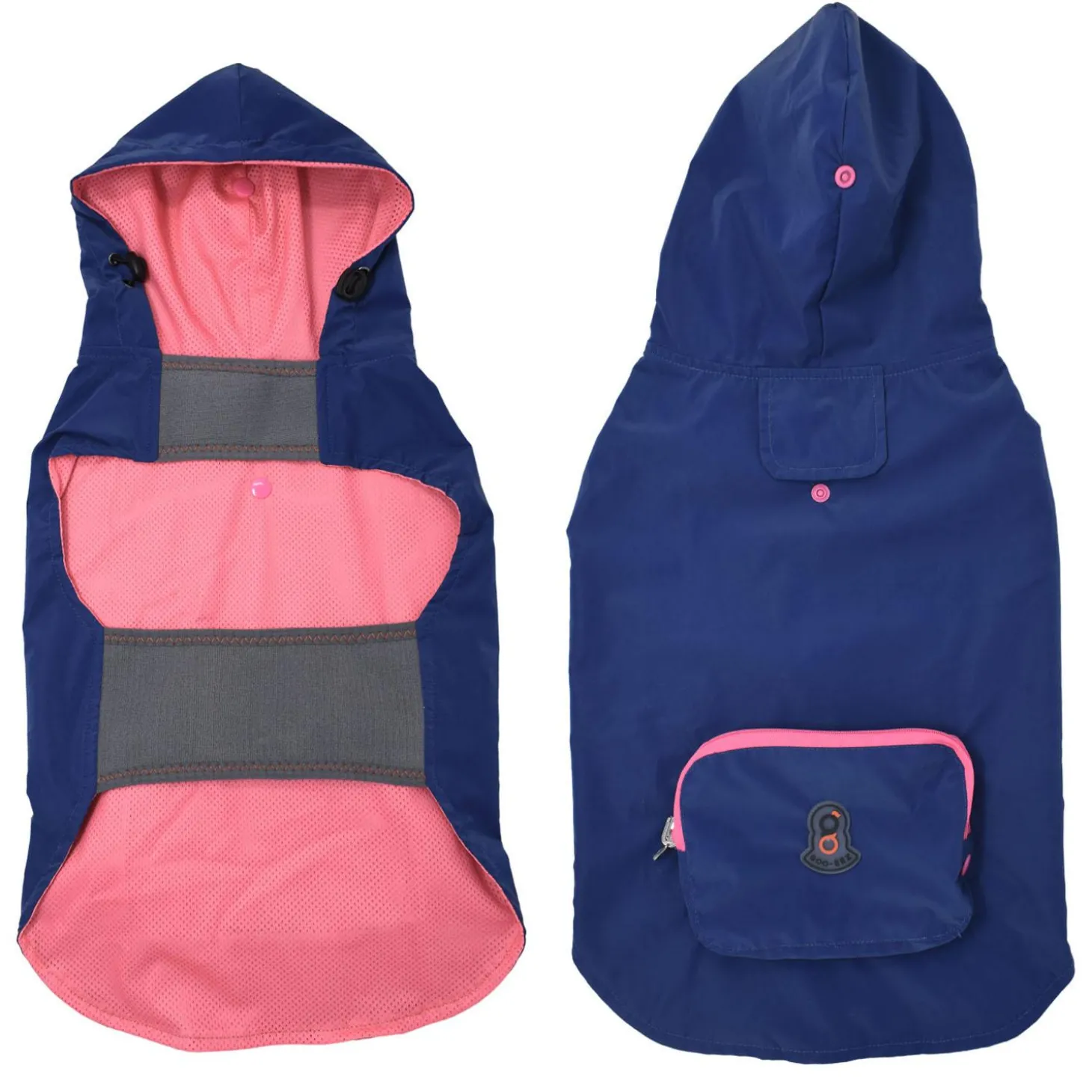 Packable Blue Poncho