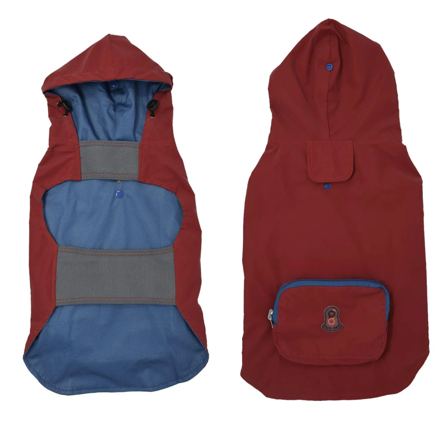 Packable Red Poncho