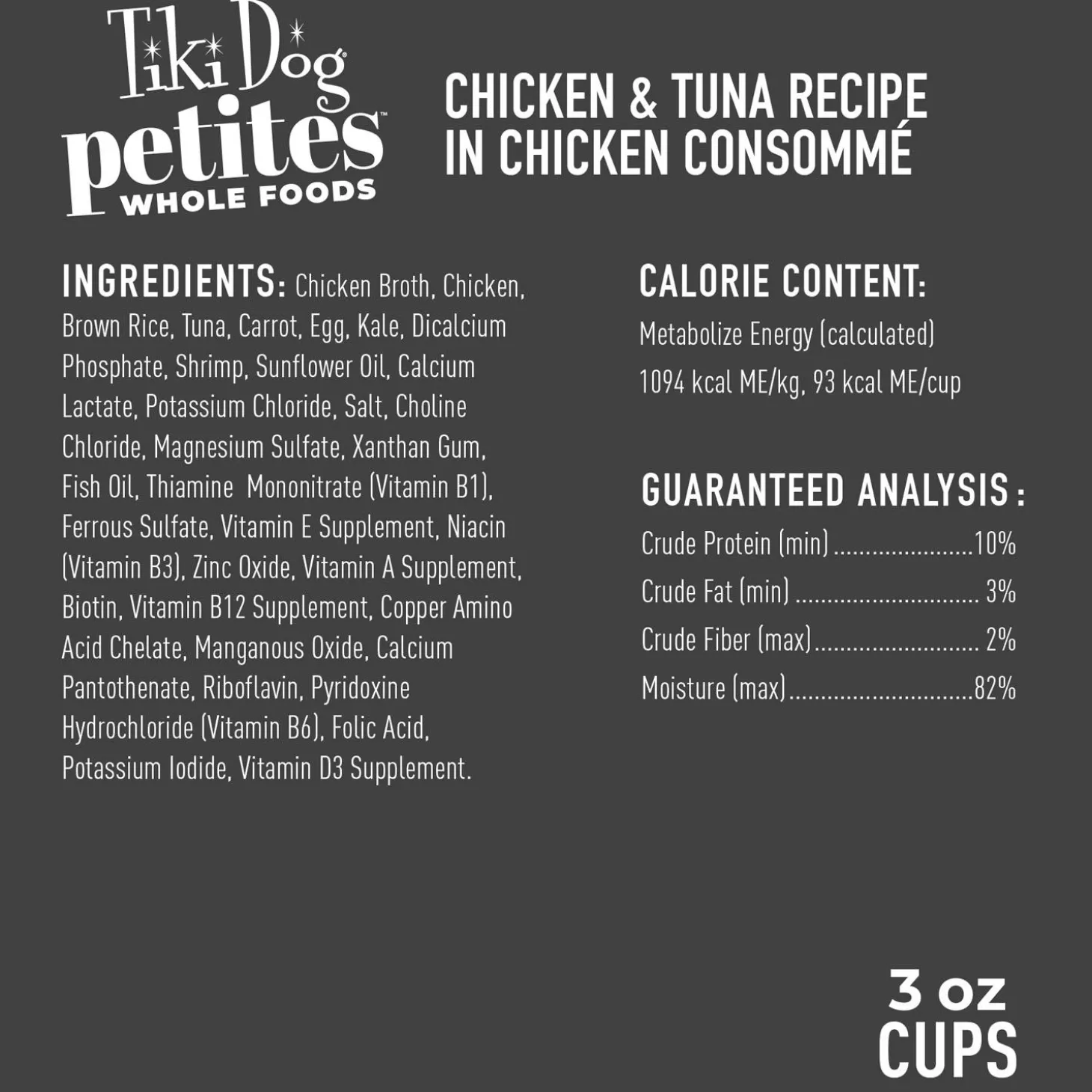 Petites Whole Foods Chicken & Tuna Recipe in Chicken Consomme Adult Dog Food