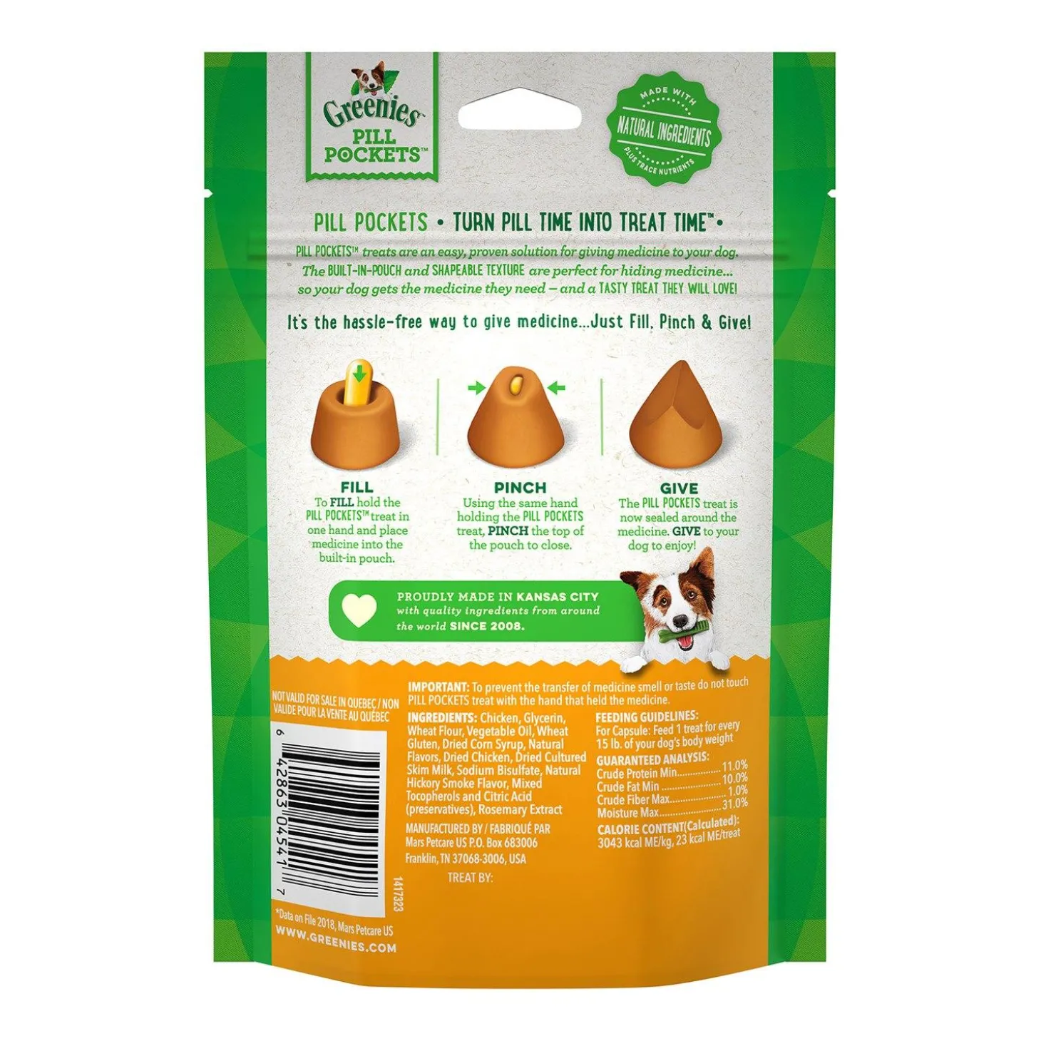 Pill Pockets Chicken Capsule Dog Treats
