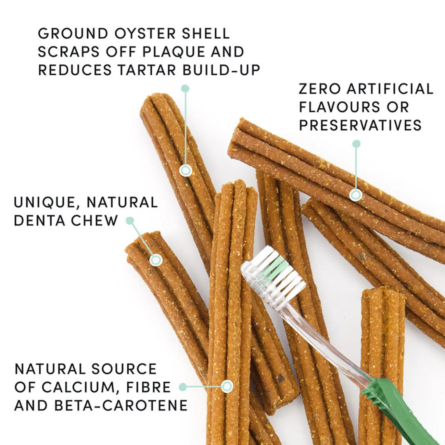Plaque Busters Bacon Flavoured Dental Sticks Dog Treats