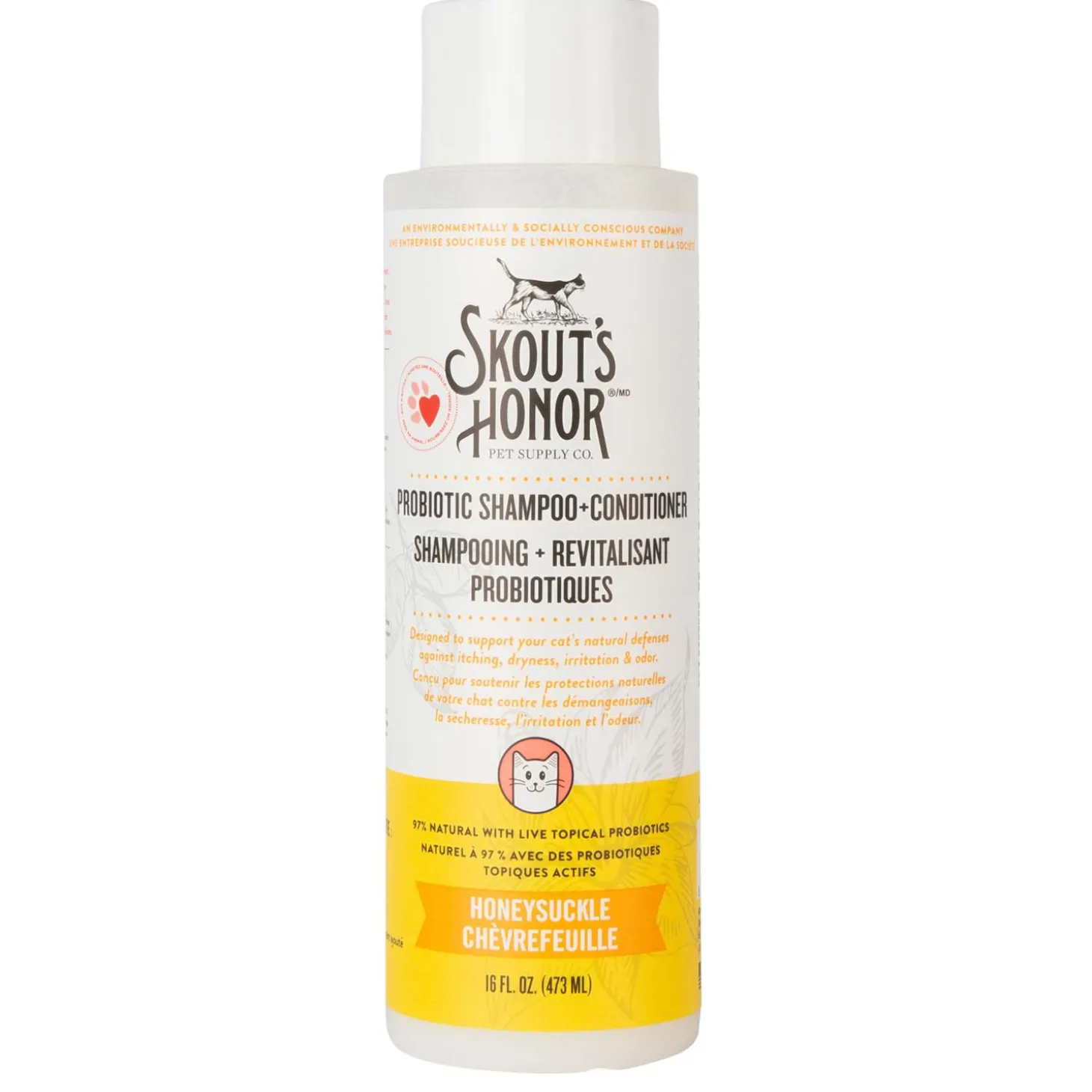 Probiotic Honeysuckle Cat Shampoo + Conditioner