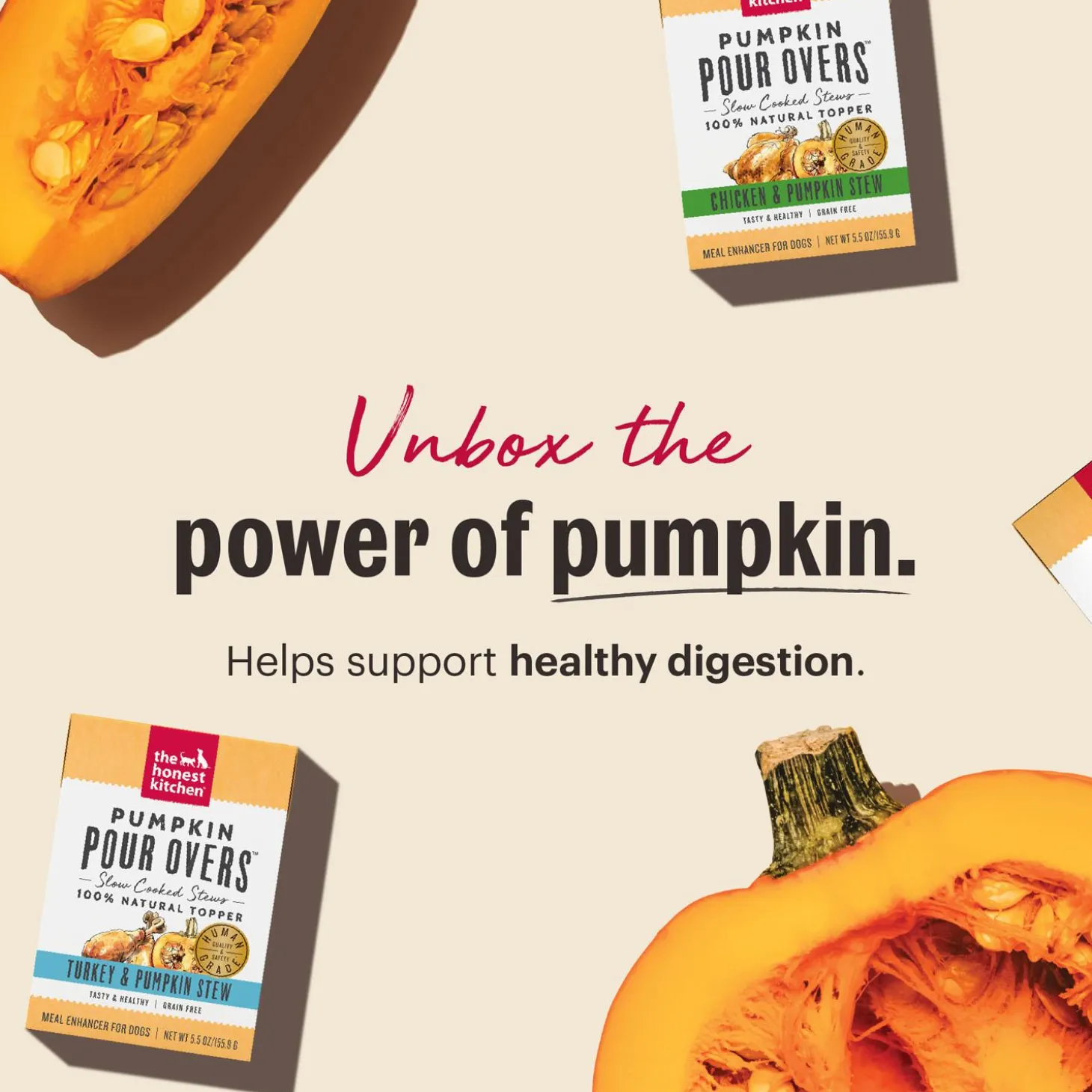 Pumpkin Pour Overs Turkey & Pumpkin Stew Dog Food Topper