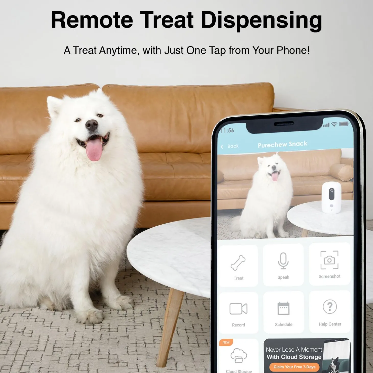 Purechew Snack Automatic Pet Treat Dispenser