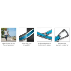 Quantum 1in Blue Dog Leash