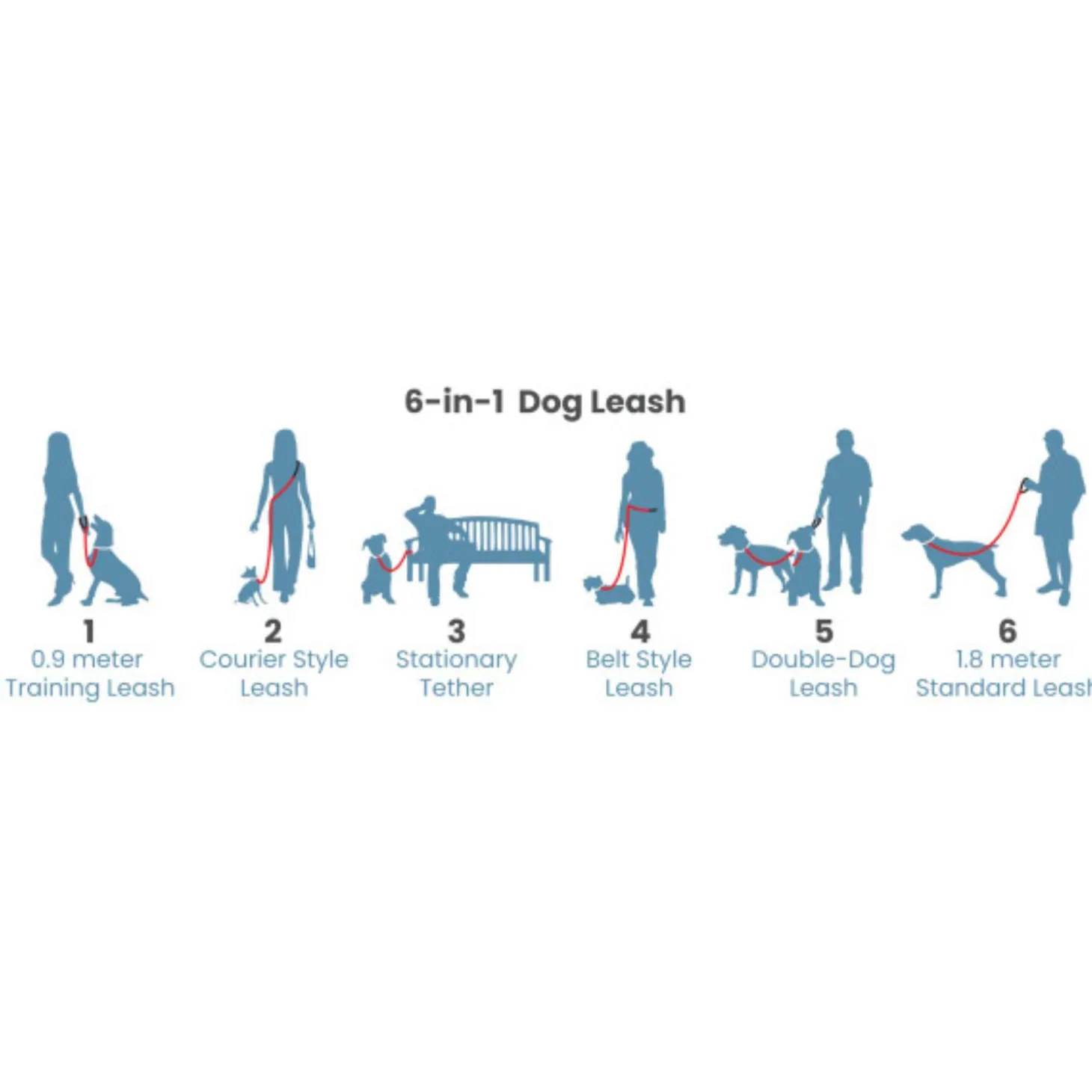 Quantum 1in Orange Dog Leash