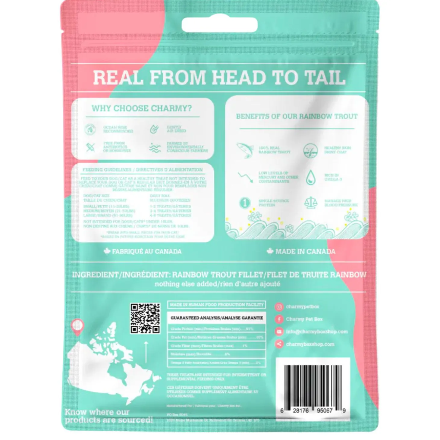 Rainbow Trout Fillet Air-Dried Dog & Cat Treats