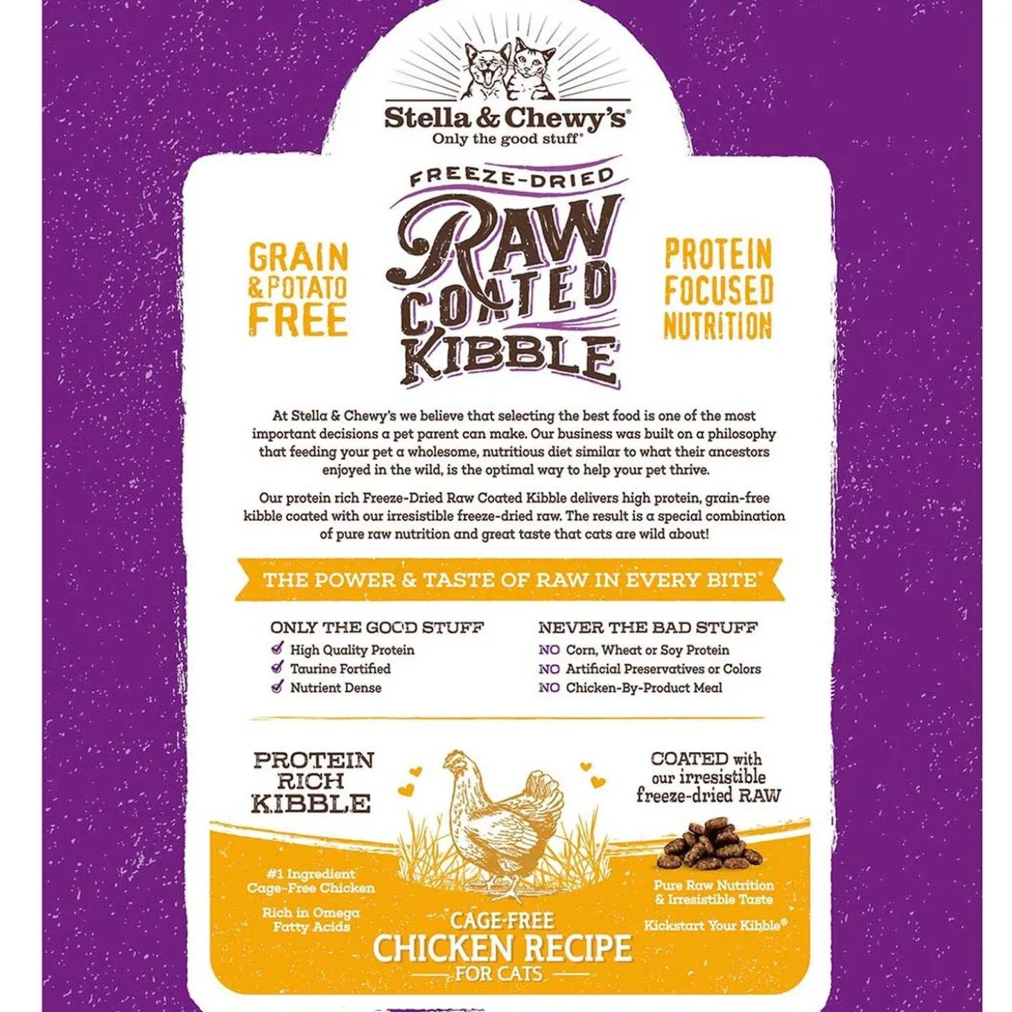 Raw Coated Cage Free Chicken Recipe Cat Food