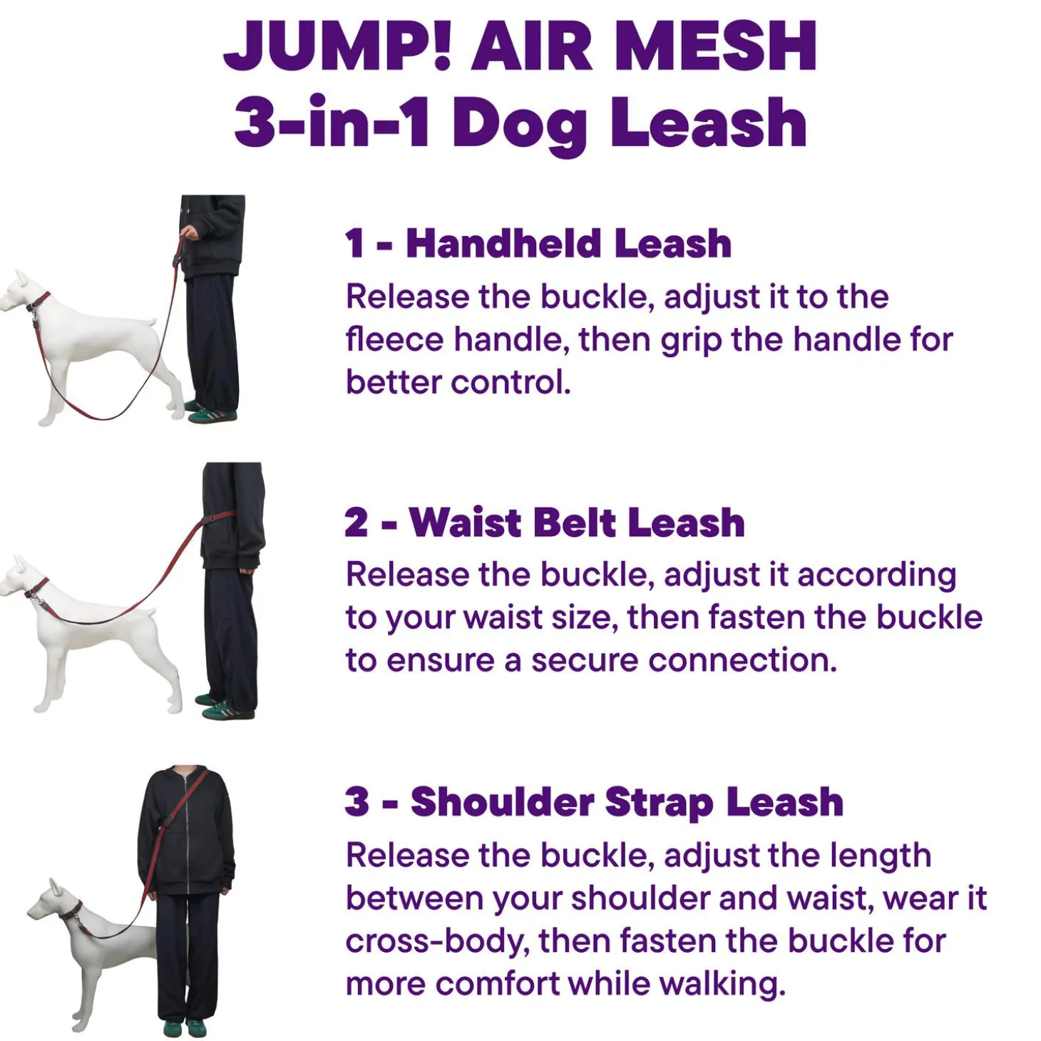 Reflective Mesh Blue Dog Leash