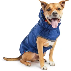 Reversible Elasto-Fit Navy Blue Raincoat