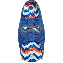 Reversible Elasto-Fit Navy Blue Raincoat