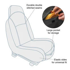 Rover Bucket Black Seat Cover