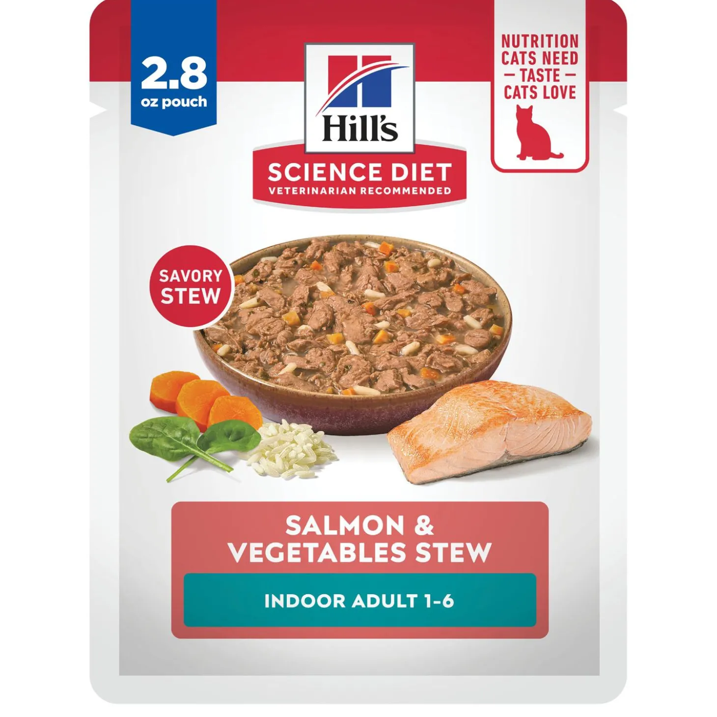 Salmon & Vegetables Stew Indoor Adult Cat Food