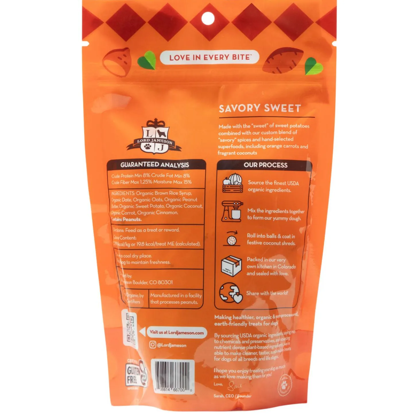 Savory Sweet Organic Dog Treats