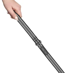 Seamless Knit Black & Grey Dog Leash