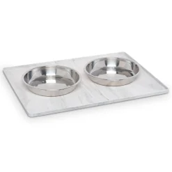 Silicone Non-Slip Marble Pet Bowl Mat