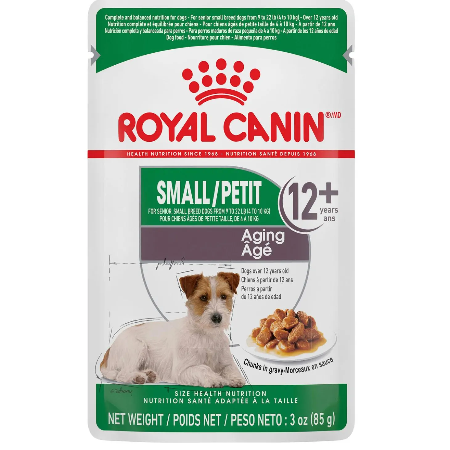 Size Health Nutrition Chunks in Gravy Small Aging 12+ Dog Food