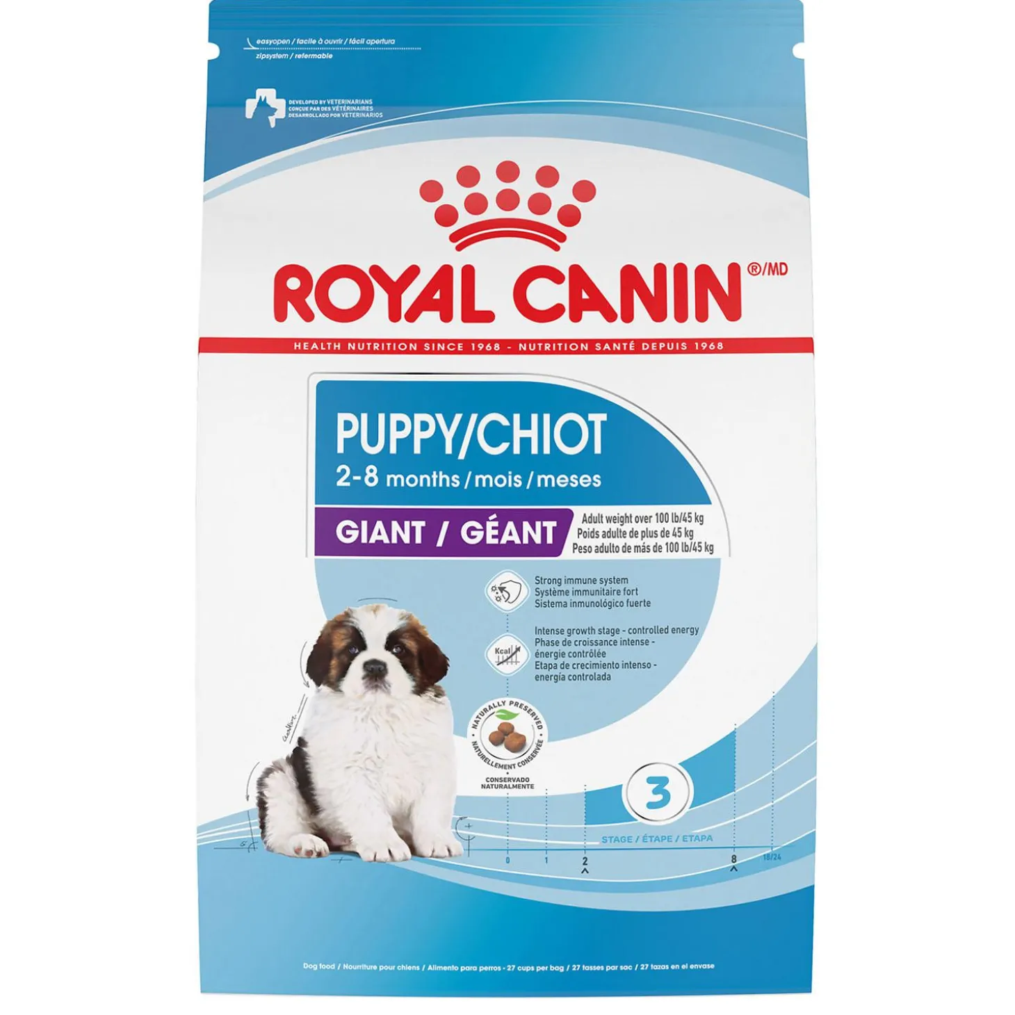 Size Health Nutrition Giant Puppy Dog Food