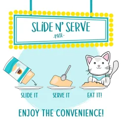 Slide N' Serve Pate Love Connection Chicken & Salmon Dinner Cat Food
