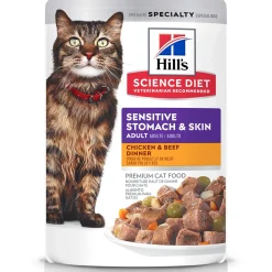 Specialty Sensitive Stomach & Skin Chicken & Beef Dinner Adult Cat Food