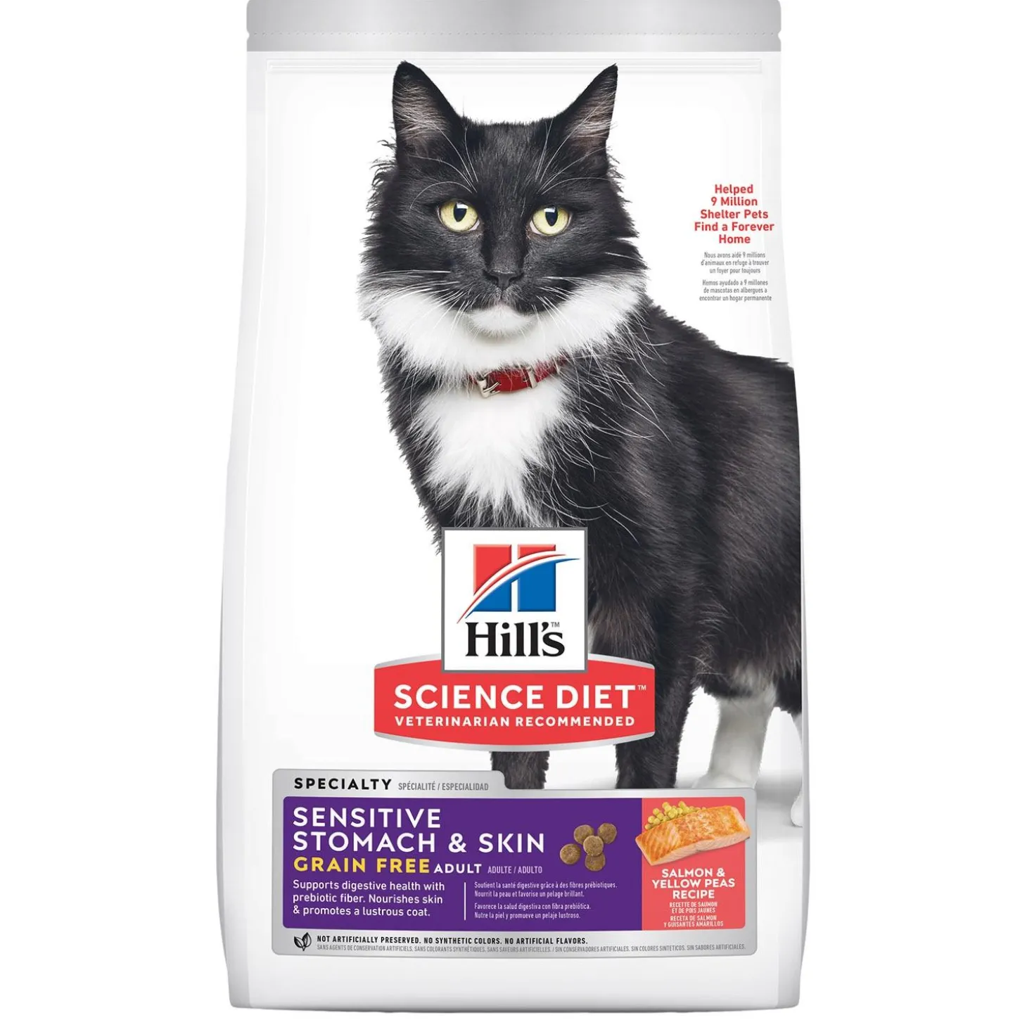 Specialty Sensitive Stomach & Skin Grain Free Salmon & Yellow Peas Recipe Adult Cat Food