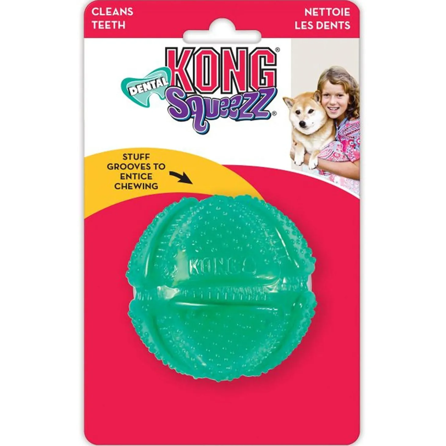 Squeezz Dental Ball Dog Toy