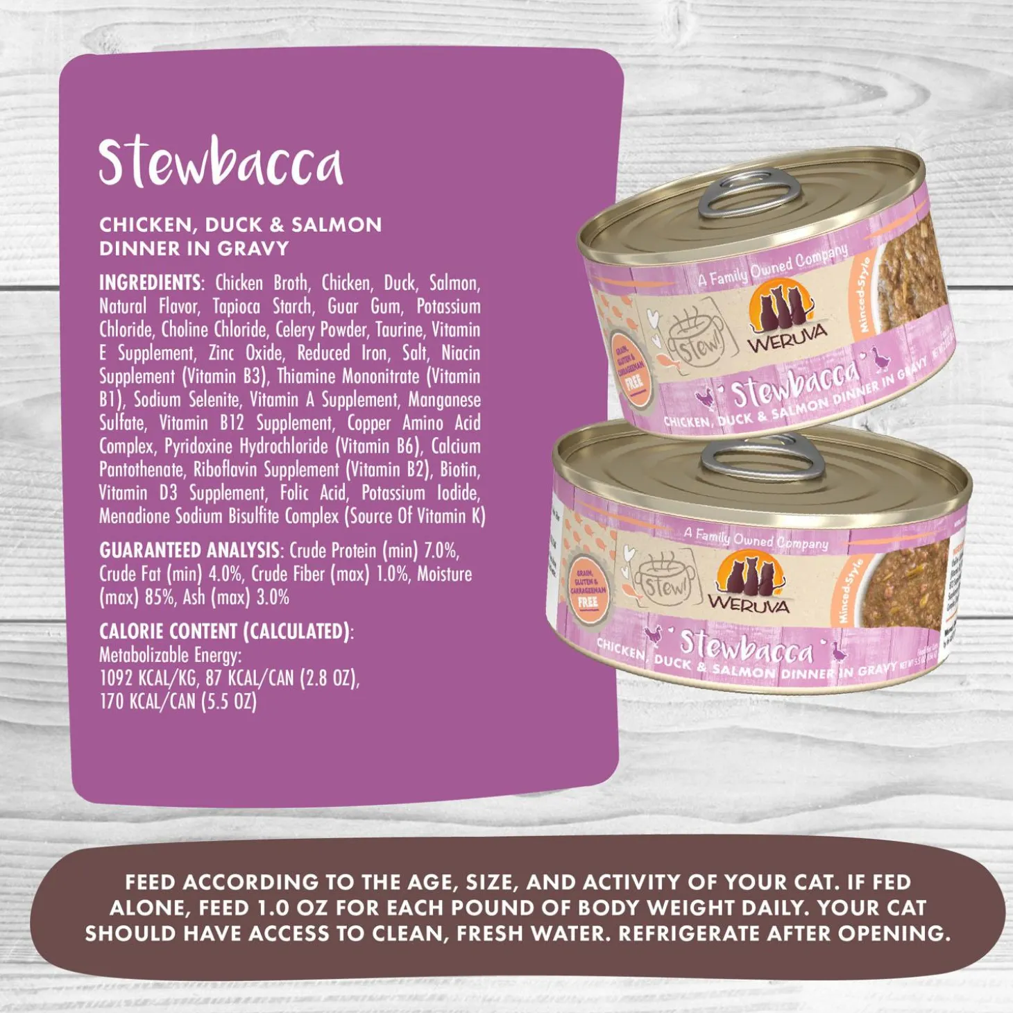 Stew! Stewbacca Chicken, Duck & Salmon Dinner Cat Food