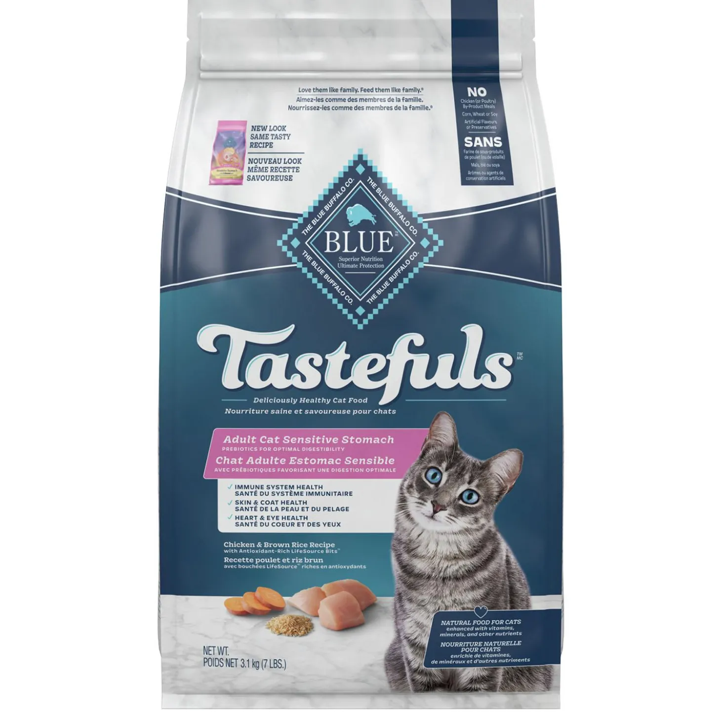 Tastefuls Sensitive Stomach Chicken & Brown Rice Recipe Adult Cat Food