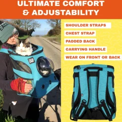 The Fat Cat Blue Backpack