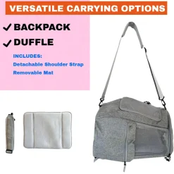 The Navigator Convertible Grey Cat Backpack