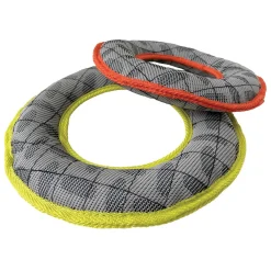 Tuff Tuggs Ring Orange Dog Toy